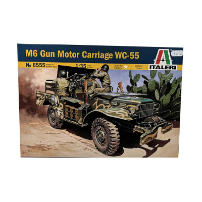 Maquette plastique, M6 Gun Motor Carriage WC-55 - Italeri 6555 1/35